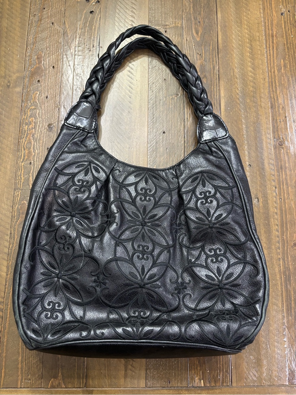 Brighton Florencia Floral Embroidered Hobo Bag - Picture 2 of 14